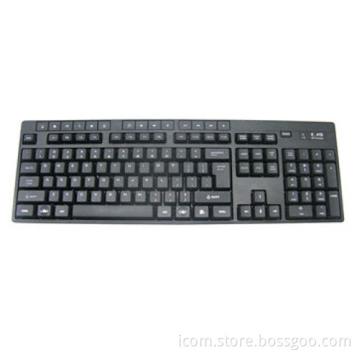 2.4GHz Wireless Keyboard, 104 Standard Keys and 15 Enhanced Hotkeys, 10m Operating Range